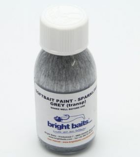 BRIGHT BAITS-SOFTBAIT PAINT SPARKLING SILVER TRANSPARENT 30ML.