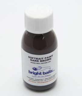 BRIGHT BAITS-SOFTBAIT PAINT STANDART DARK BROWN 30ML.