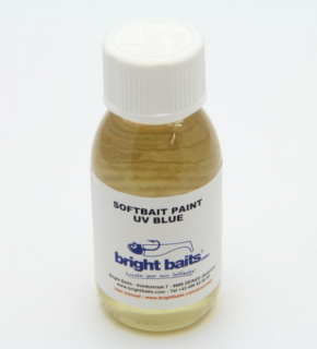 BRIGHT BAITS-SOFTBAIT PAINT UV BLUE CLEARCOAT 30ML.