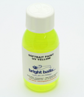 BRIGHT BAITS-SOFTBAIT PAINT UV YELLOW CLEARCOAT 30ML.