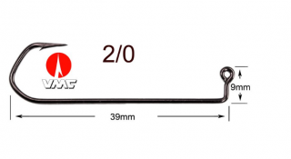 JIGOVÝ HÁČEK VMC 5150 VEL.2/0-100KS