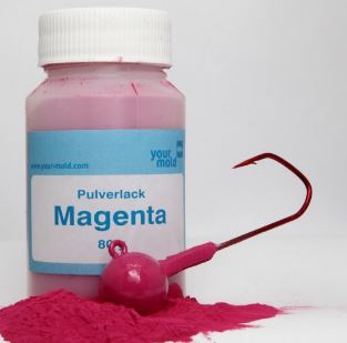 Prášková barva na olovo purpurová(magenta) 1000g