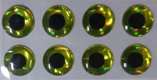 SAMOLEPÍCÍ 3D OČI OLIVE 12MM-16KS