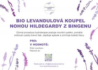 BIO Levandulová koupel nohou Hildegardy z Bingenu  60 minut Voucher: Tištěný dárkový voucher