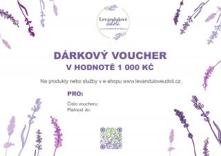 Dárkový poukaz v hodnotě 1 000 Kč Voucher: Elektronický voucher