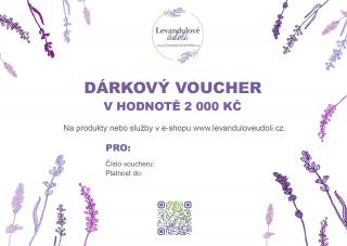 Dárkový poukaz v hodnotě 2 000 Kč Voucher: Elektronický voucher