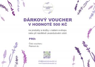 Dárkový poukaz v hodnotě 500 Kč Voucher: Elektronický voucher