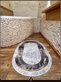 Koupelnová sada předložek Mramor  60 x 90 + 60 x 40 cm. (Koberec do vany, podlahová rohož, podložka do koupel - sada.  )