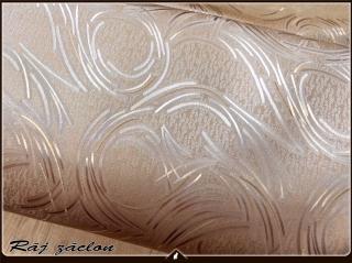 Kusový závěs - Mistic sépie, výška 140 až 300 cm, šířka 150 cm (NOVINKA !!! Prvotřídní kvalita !!!)