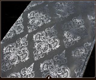 Kusový závěs - Zámecký šedý, výška 240 / 250 cm, šířka 140 cm (Závěsy jsou vyrobeny z neprůhledné látky - gramáž 180g/m2 !)