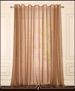 Luxusní voálová záclona barva karamelová - v. 70 až 290 cm, š. 300 cm až 500 cm (NOVINKA !!! Voálová záclona barva karamelová stačí jen pověsit !!!)