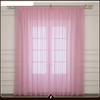 Luxusní voálová záclona růžová - v. 70 až 290 cm, š. 300 cm až 500 cm (NOVINKA !!! Voálová záclona růžová- stačí jen pověsit !!!)
