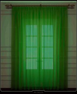 Luxusní voálová záclona VICTORIE tmavě zelená , v. 70 až 290 cm, š. 300 cm až 500 cm (NOVINKA !!! Elegantní voálová záclona zelená !!! SUPER CENA !!!)