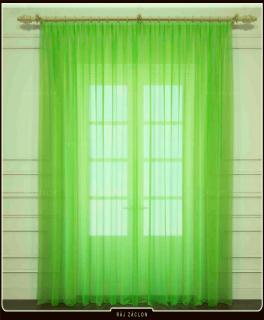 Luxusní voálová záclona VICTORIE  zelená , v. 70 až 290 cm, š. 300 cm až 500 cm (NOVINKA !!! Elegantní voálová záclona zelená !!! SUPER KVALITA !!!)