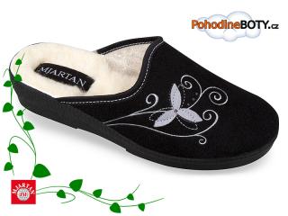 Dámská domácí obuv pantofel Mjartan  (7057-T24-80 s kožíškem)