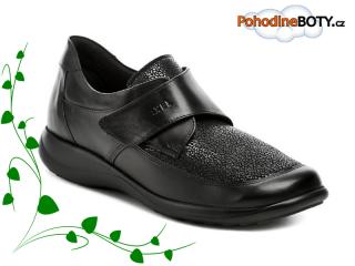 Dámská zdravotní obuv hallux Axel AXCW010 Wawel černá (suchý zip, šířka H, hallux)