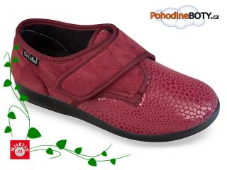 Dámské textilní širší zdravotní obuv OrtoMed 6013-S27-T70 (1-09-70 Mjartan)