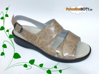 Dámský zdravotní sandál Natural Feet (Cordula béžový a šedý)