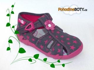 Kotníčkové textilní sandálky Renbut (P-106 Renbut)