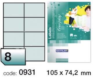 Rayfilm R0ECO.0931A Etikety samolepící 105x74mm 100archů