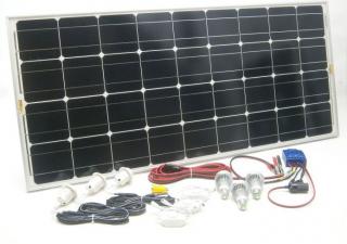 100W solární systém bez akumulátoru