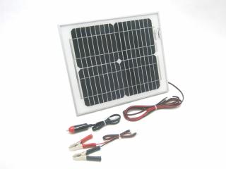 10W/ 12V solární nabíječka autobaterií, monokrystalická SO103