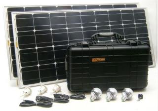 200W solární systém s akumulátorem