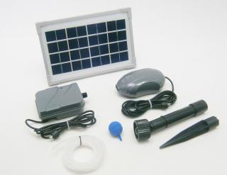 3,5W solární systém pro vzduchování 2l/ min s akumulátorem, polykrystalický SO11