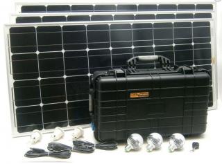 300W solární systém s akumulátorem