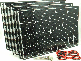 810W solární sytém pro ohřev vody, patrona G 1 1/2 palce, monokrystalický SO284
