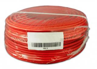 Měděný kabel solární červený 1x4mm2
