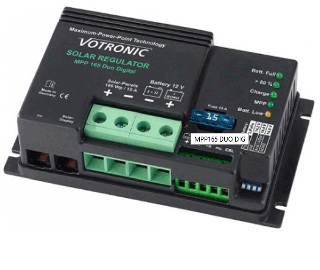 Regulátor solárního nabíjení Votronic MPP 165 Duo Digital 50V 10A 165Wp