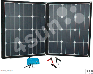 Skládací panel 2 x 40 W s regulátorem 10A