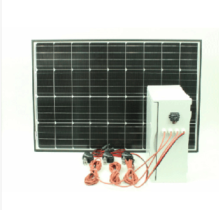 SO170 - 100W solární systém pro LED osvětlení 30W s akumulátorem