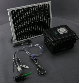 SO310 - 20W solární systém s časově řízením čerpadlem 7l/ min a akumulátorem