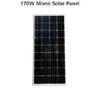 Solární panel 170W 12V monokrystalický