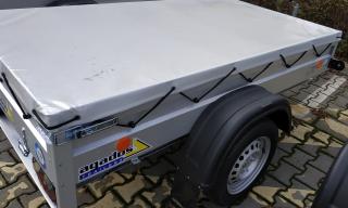 Plachta na přívěsný vozík AGADOS HANDY 15 (šedá barva)