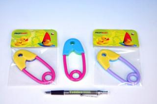 Chrastítko špendlík | barevný | Profibaby | plast | 0m+ (Chrastítko ve tvaru špendlíku je klasická dětská hračka, která Vašemu miminku nesmí chybět)