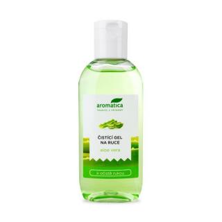 Čistící gel na ruce Aloe Vera | Aromatica | 75 ml (Osvěžující gel na ruce k rychlé hygieně rukou)