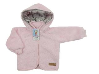 Kabátek Lama pro miminko | růžový s nášivkou | Autex Baby | různá velikost (Hřejivý zimní kabátek s odepínací kapucí a obrázkem )