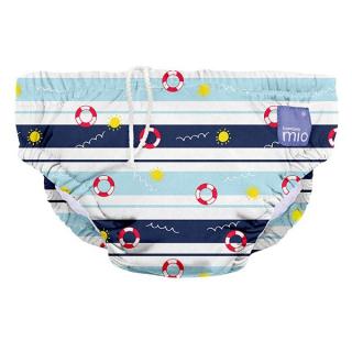 Kojenecké plavky | Bambino Mio | All Aboard | námořní | velikost S 5 - 7 kg (Lehké a pohodlné plavky na koupání pro miminka od narození)