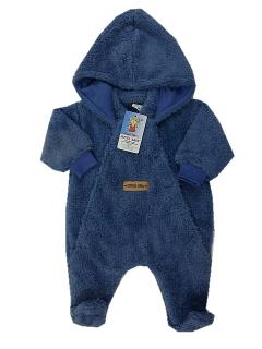 Kombinéza Lama pro miminko | modrá | Autex Baby | velikost 68 (Hřejivý zimní overal s odepínací kapucí)