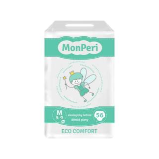 Monperi Eco Comfort jednorázové pleny | M 5 - 9 kg | 56 ks  (Hypoalergenní a ekologicky šetrné jednorázové dětské plenky)