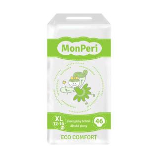 Monperi Eco Comfort jednorázové pleny | XL 12 - 16 kg | 46 ks  (Hypoalergenní a ekologicky šetrné jednorázové dětské plenky)