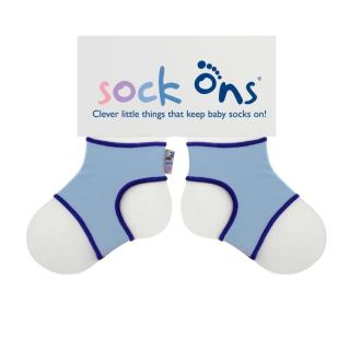Návleky na ponožky | Sock Ons | Kikko | Baby Blue | modrá | velikost 6 - 12 měsíců (Báječná vychytávka, která udrží ponožky na nožičkách miminka)