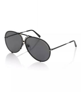 PORSCHE DESIGN 50Y Sunglasses P´8478 with base-2-curve Sluneční brýle s náhradními skly černé