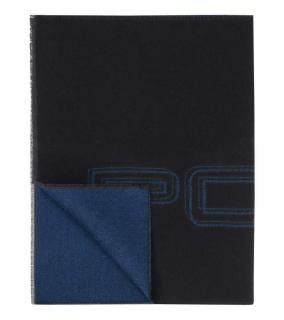 Porsche Design Bi-Colored PD Logo Scarf šála černo modrá