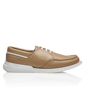 Porsche Design BOATSHOE 2.0 CALF LOAFER, kožená bota, béžová barva, dune