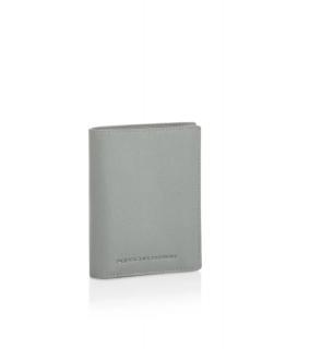 PORSCHE DESIGN Business Billfold 11 Pouzdro na bankovky, kožená peněženka šedá (Vertikální kožená peněženka Porsche Design s ochranou RFID, skládací vertikálně i horizontálně. Jedenáct přihrádek na kreditní karty, čtyři větší přihrádky, kapsa na ID kartu 