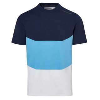 Porsche Design COLOUR BLOCK T-SHIRT Tričko s kulatým výstřihem modrá navy blazer